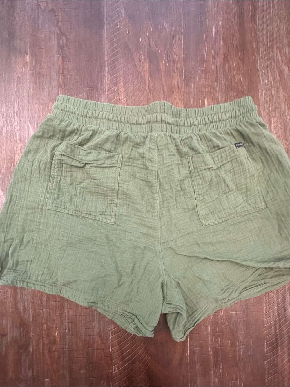 Columbia olive green, textured cheesecloth set - Picture 6 of 6
